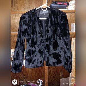 Black Patterned Jacket